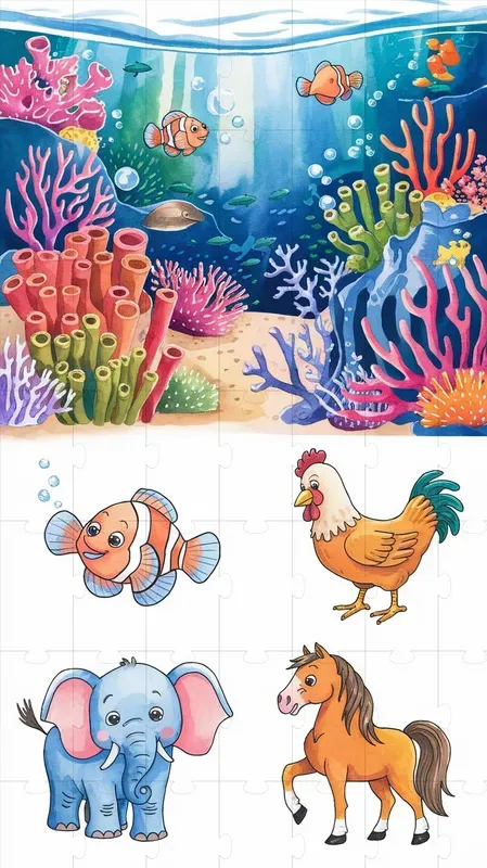 Educational Animal Habitat Illustrations