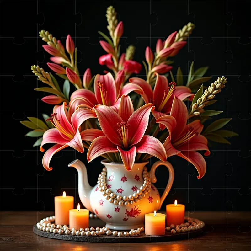 Customizable Floral Art Arrangements