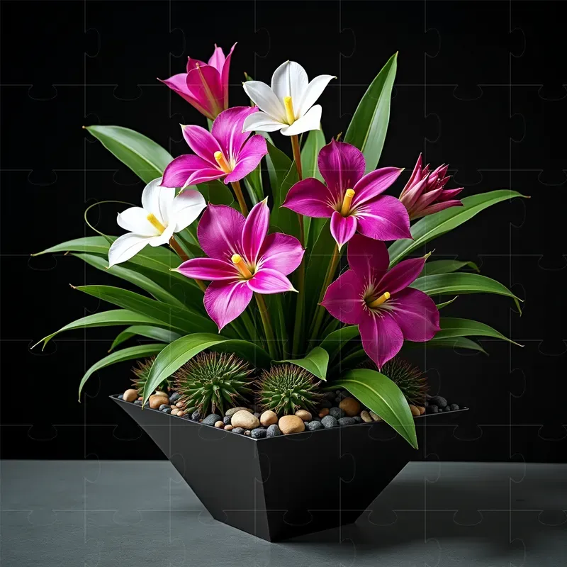 Customizable Floral Art Arrangements