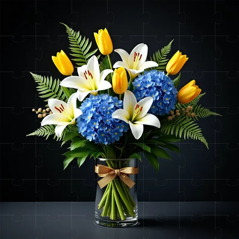 Customizable Floral Art Arrangements