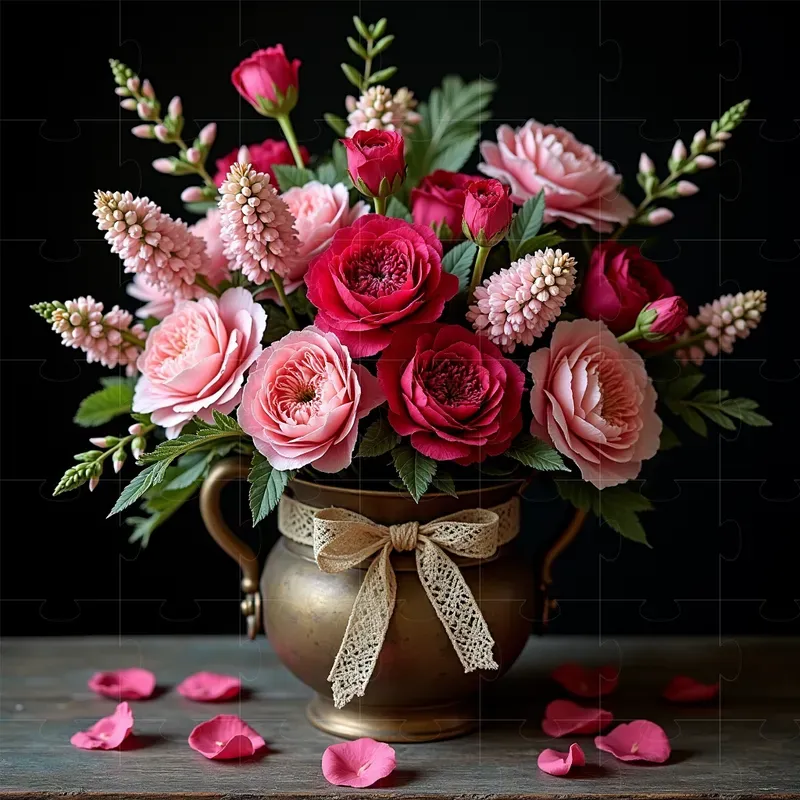 Customizable Floral Art Arrangements