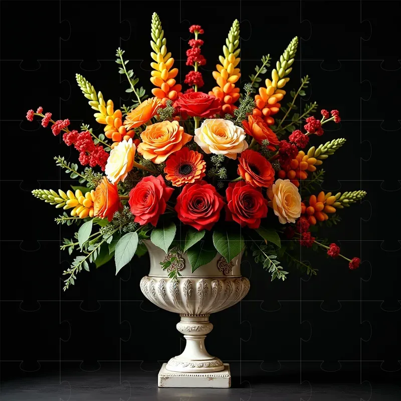 Customizable Floral Art Arrangements