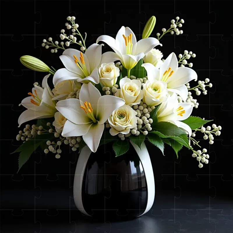 Customizable Floral Art Arrangements