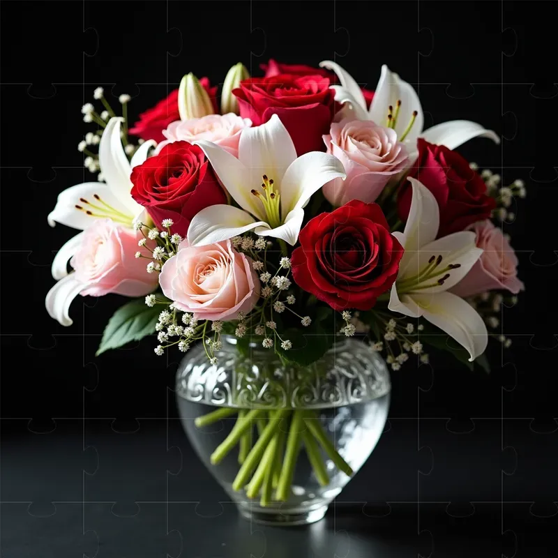 Customizable Floral Art Arrangements