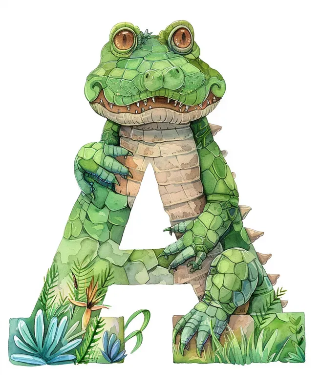 Watercolor Alphabets For Children