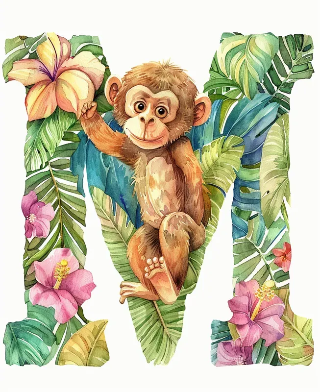 Watercolor Alphabets For Children
