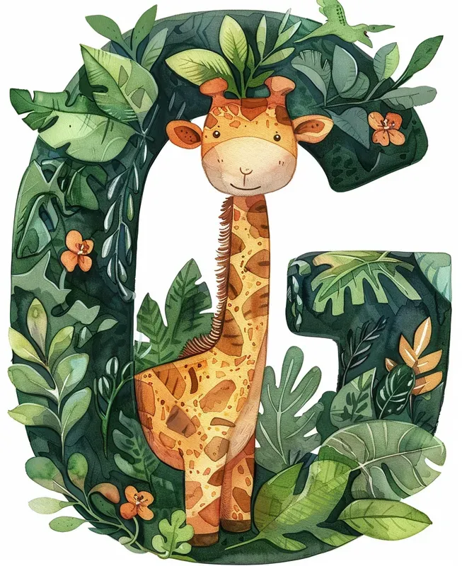 Watercolor Alphabets For Children