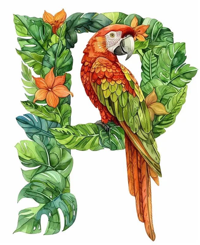 Watercolor Alphabets For Children