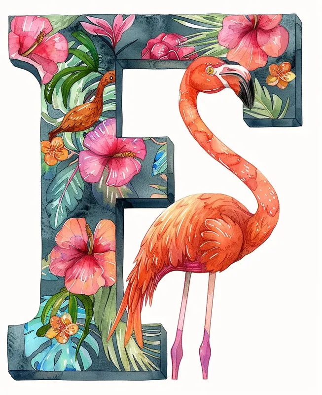 Watercolor Alphabets For Children