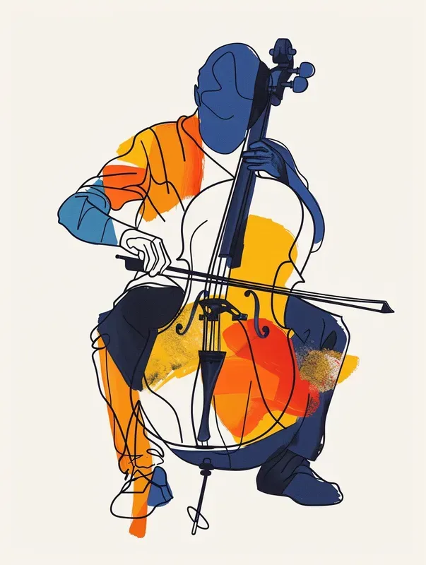 Colorful One Line Drawings