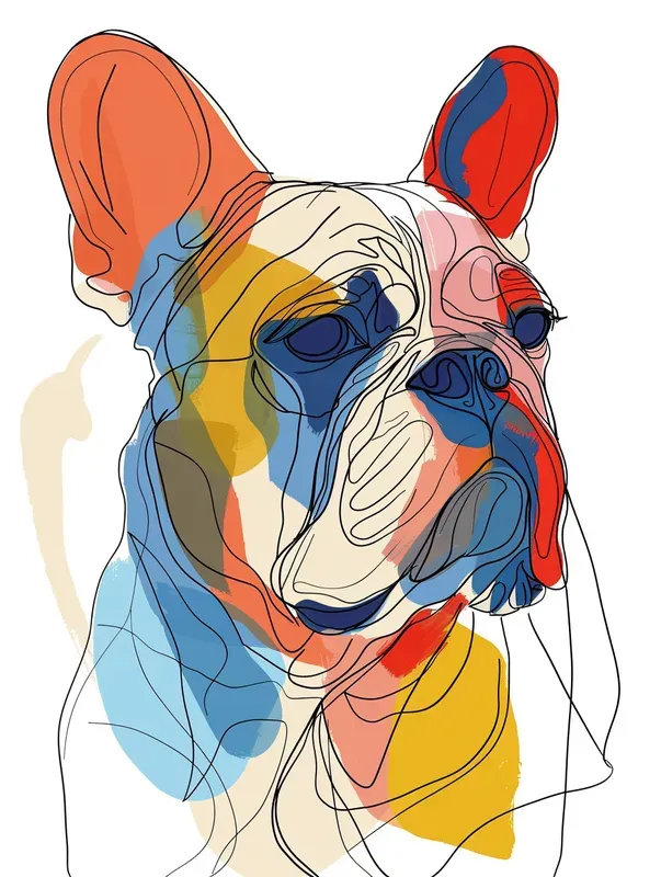 Colorful One Line Drawings