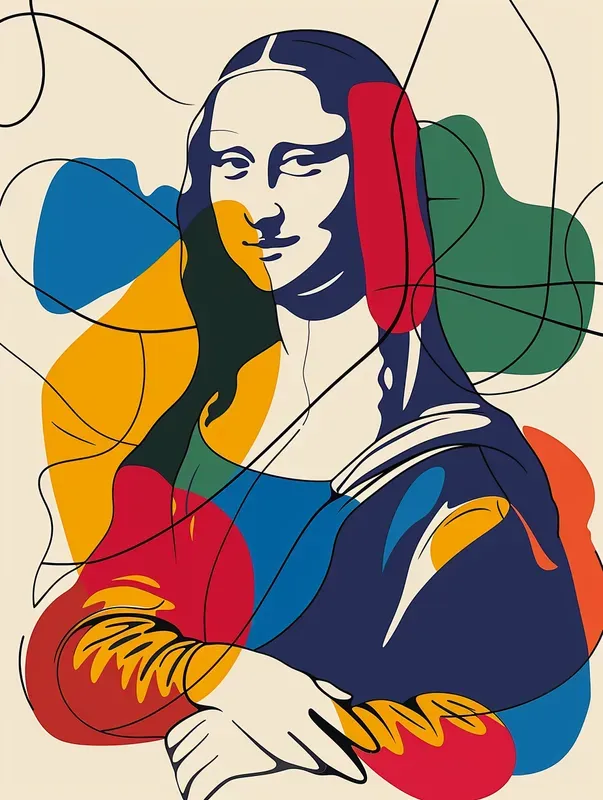 Colorful One Line Drawings
