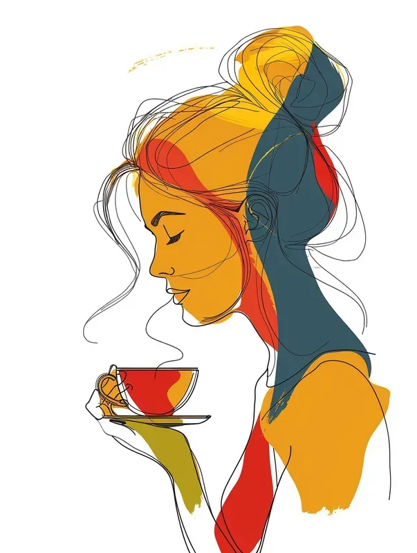 Colorful One Line Drawings