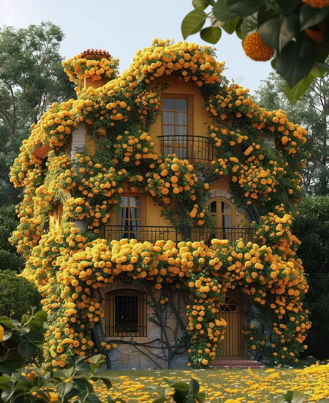 Realistic Flower Houses