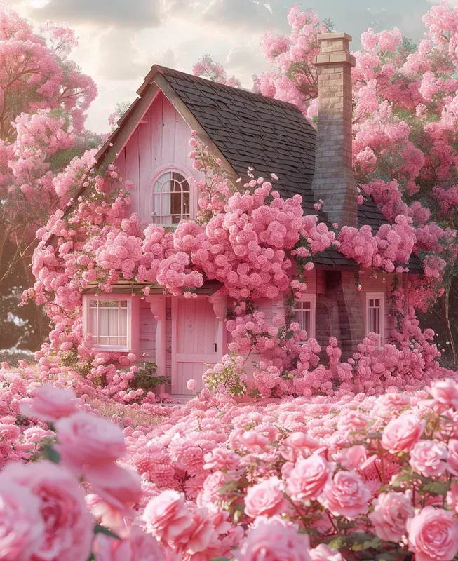 Realistic Flower Houses