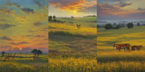 Dreamy Sunsets generated by leonardo