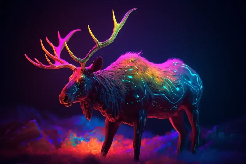 Neon Animals Dreamscape