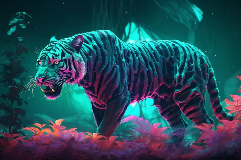 Neon Animals Dreamscape