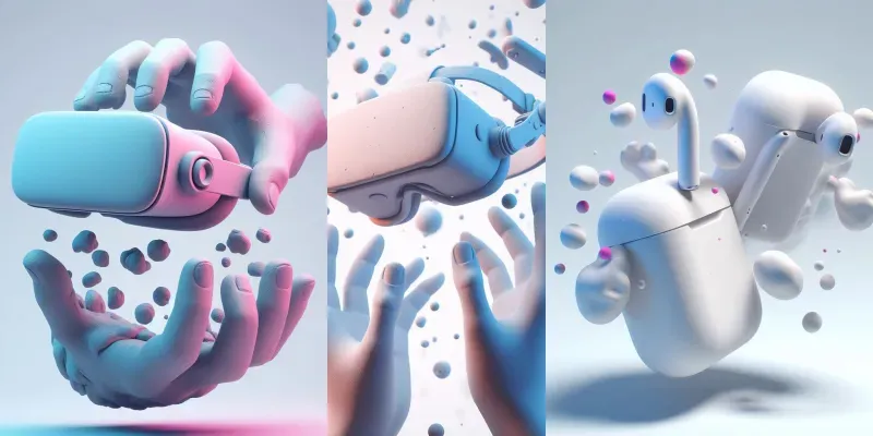 3D Clay Rendering Mobile Accessories generated by undefined