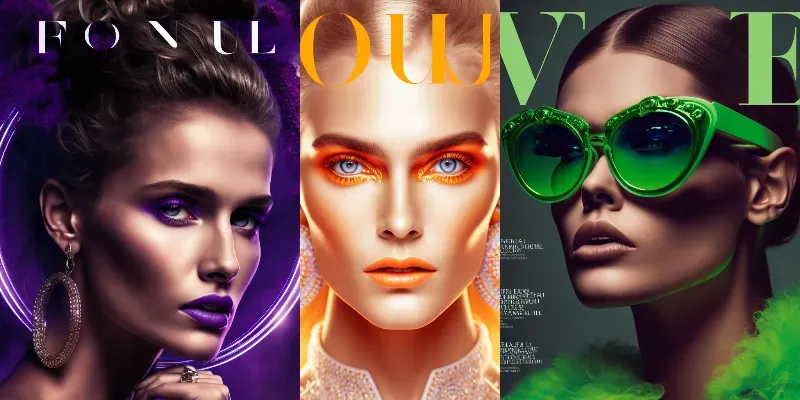 Vogue Magazine Covers generated by undefined