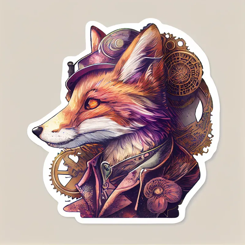 Steampunk Character Stickers