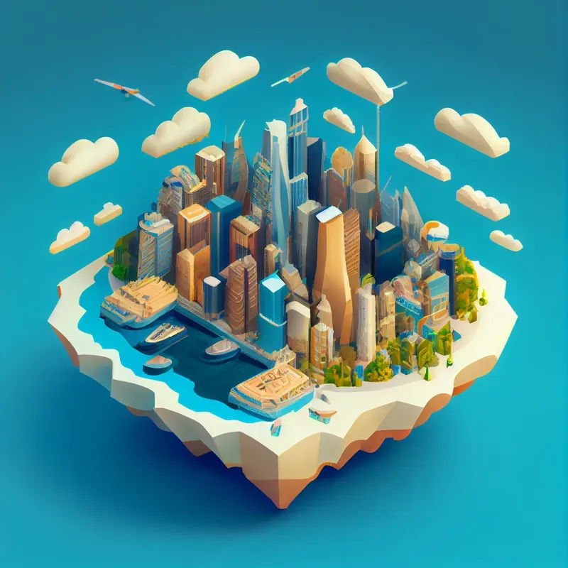 Tiny Floating Islands As Game Assets