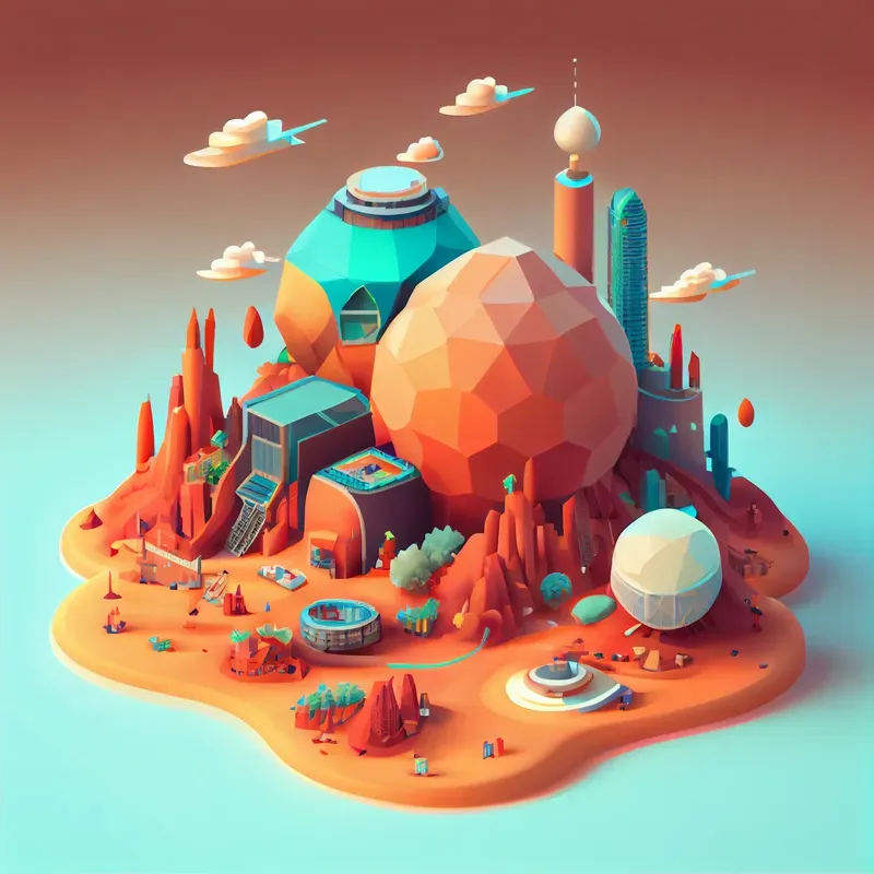 Tiny Floating Islands As Game Assets