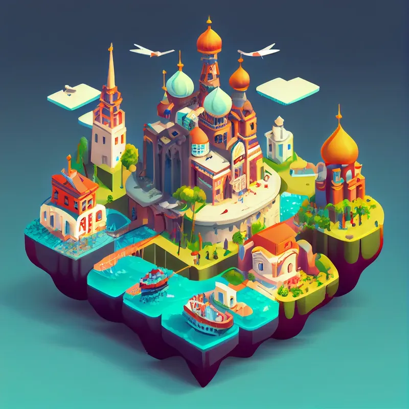 Tiny Floating Islands As Game Assets