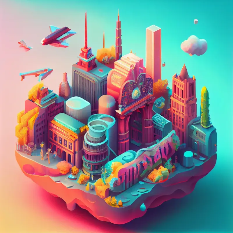 Tiny Floating Islands As Game Assets