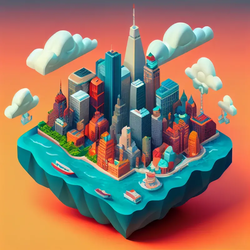 Tiny Floating Islands As Game Assets