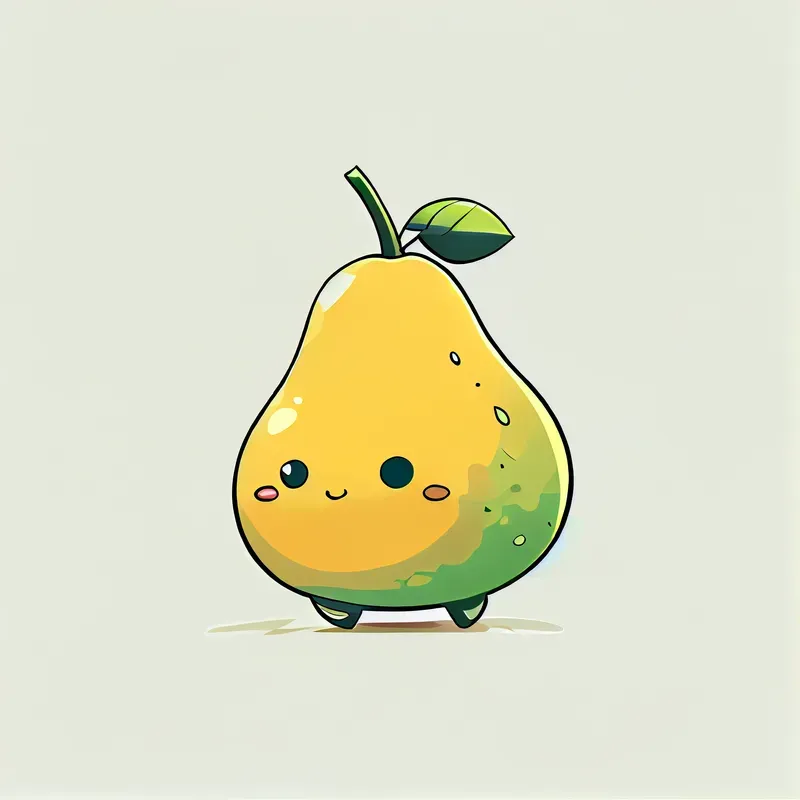 Cute Fruit Character Illustrations