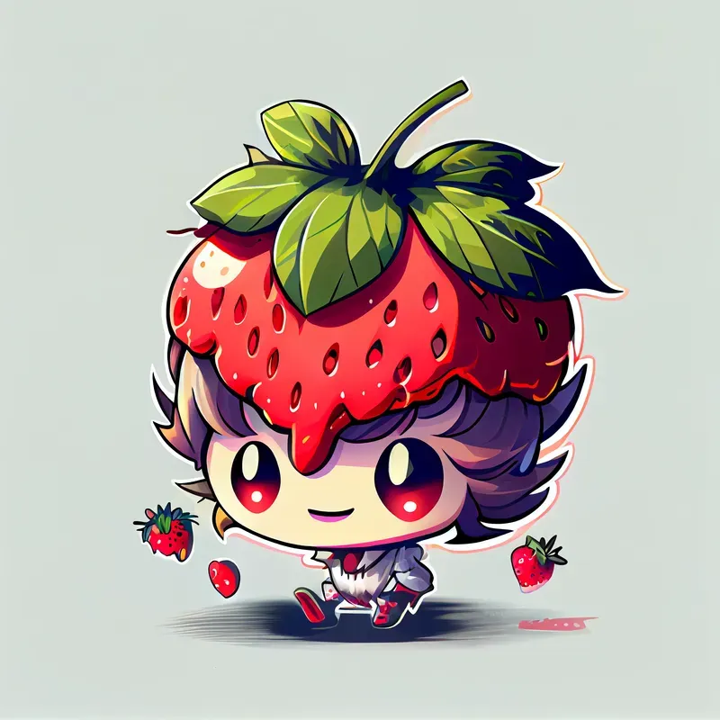 Cute Fruit Character Illustrations