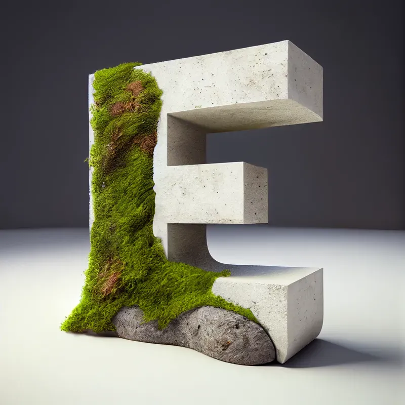 3D Green Letter Style Logos