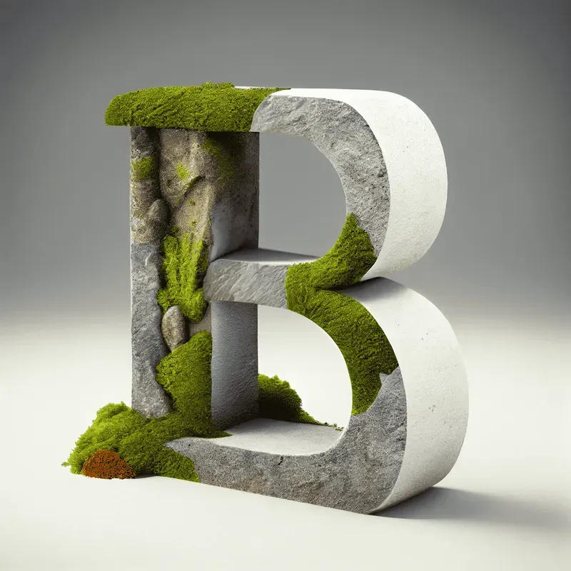 3D Green Letter Style Logos
