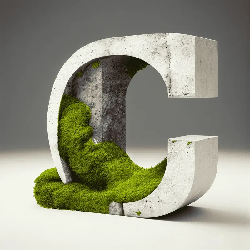 3D Green Letter Style Logos