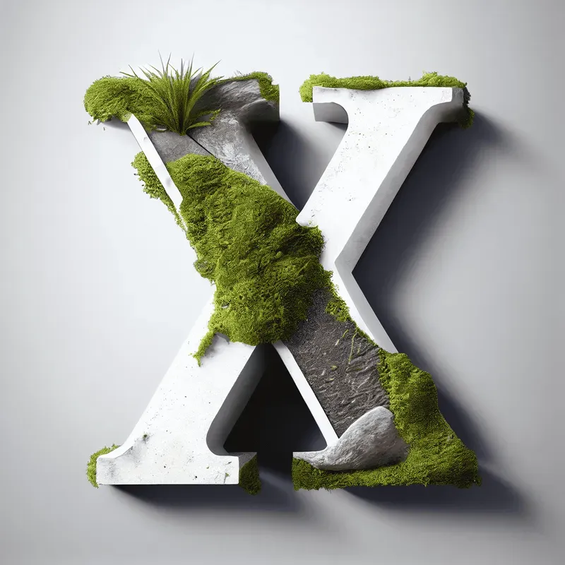 3D Green Letter Style Logos