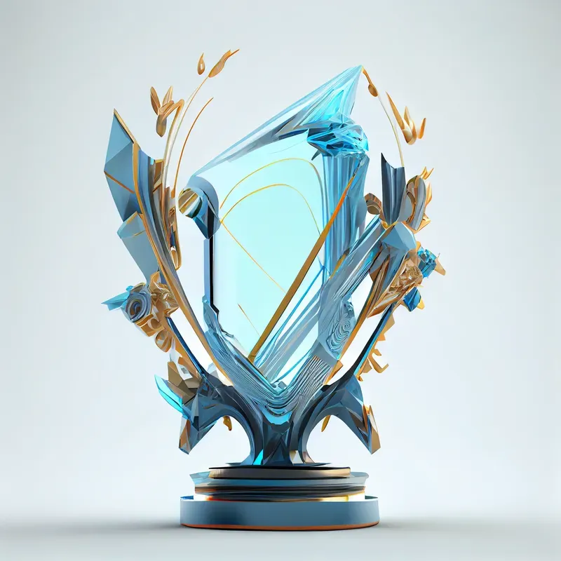 Futuristic Modern Award Trophies