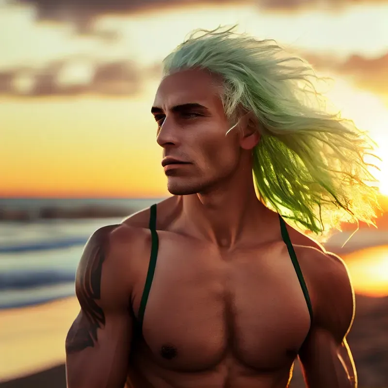 Realistic Portraits At Beaches