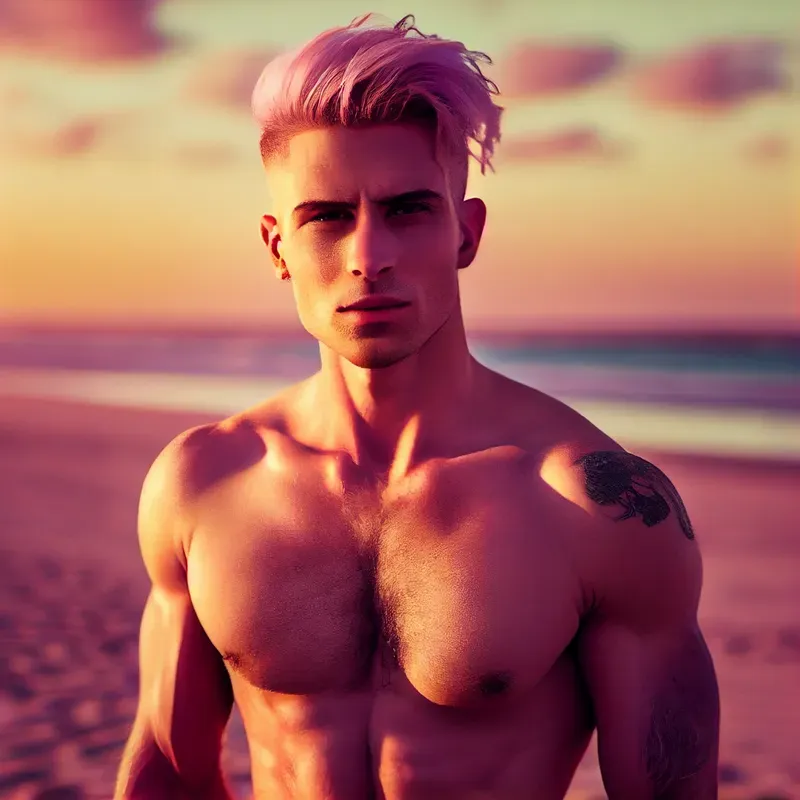 Realistic Portraits At Beaches