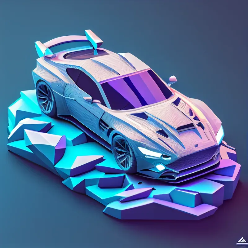 Isometric Supercars 3D Game Assets