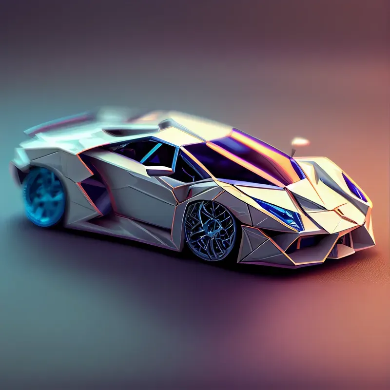Isometric Supercars 3D Game Assets