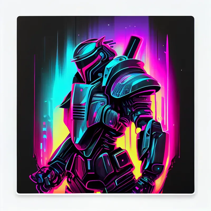 Synthwave Neon Stickers