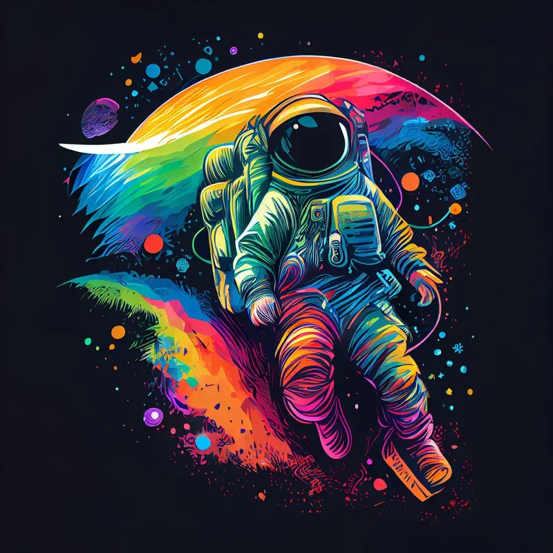 Futuristic Neon T-shirt Designs