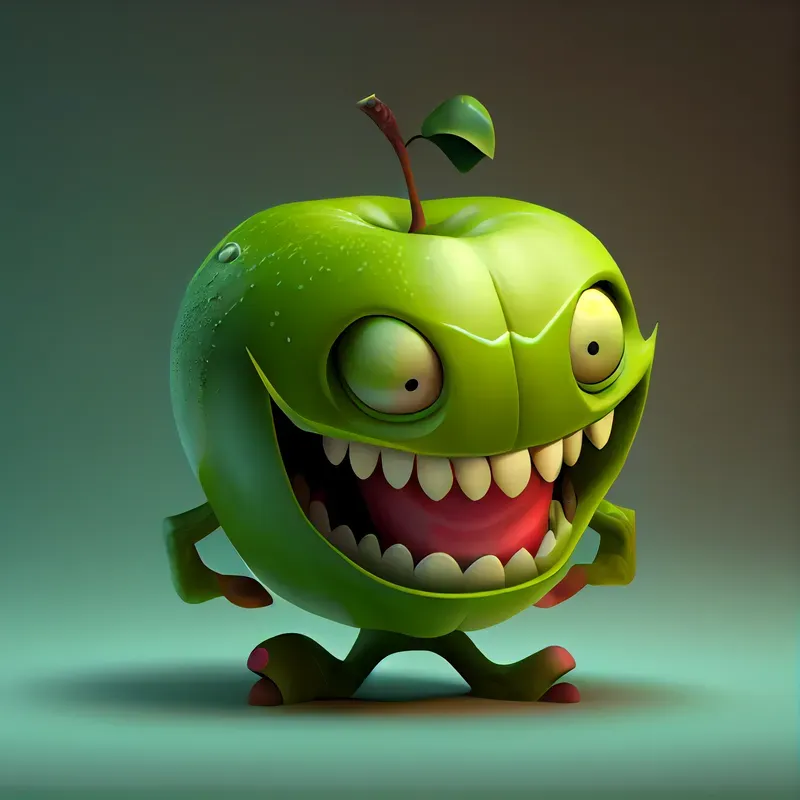Crazy Fruit Character Illustrations