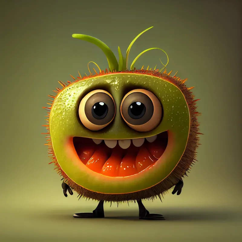 Crazy Fruit Character Illustrations