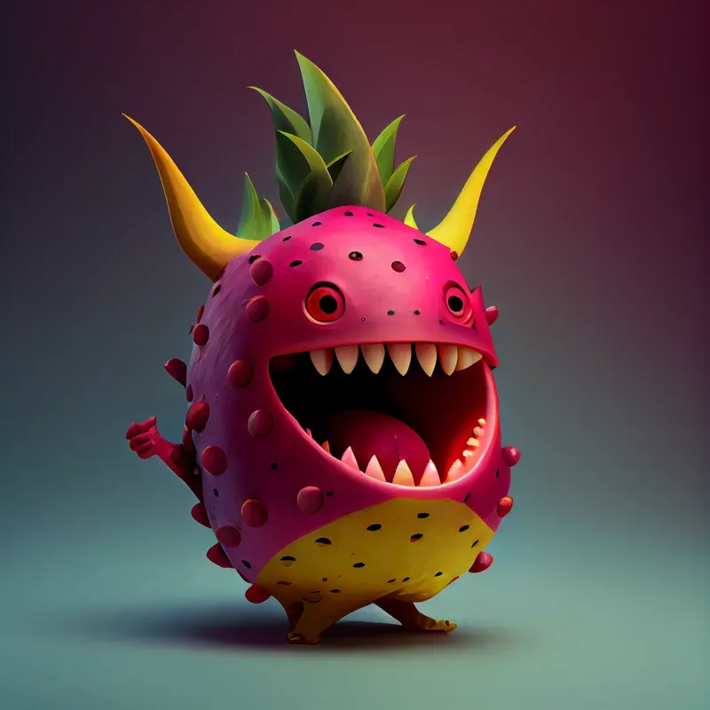 Crazy Fruit Character Illustrations
