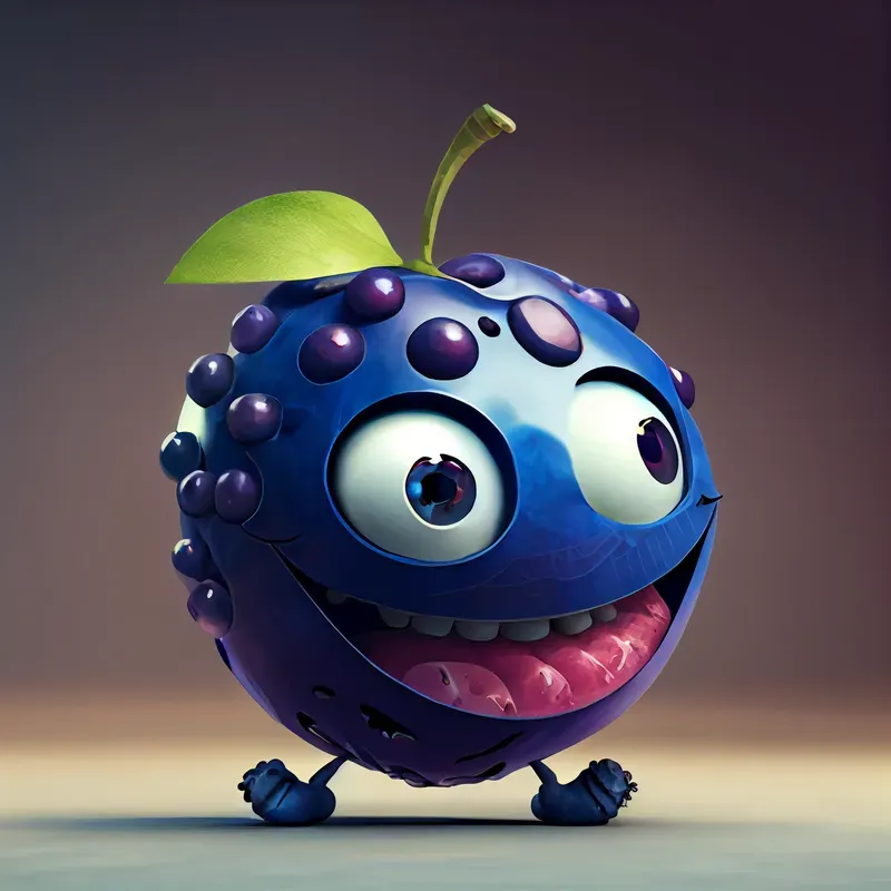 Crazy Fruit Character Illustrations
