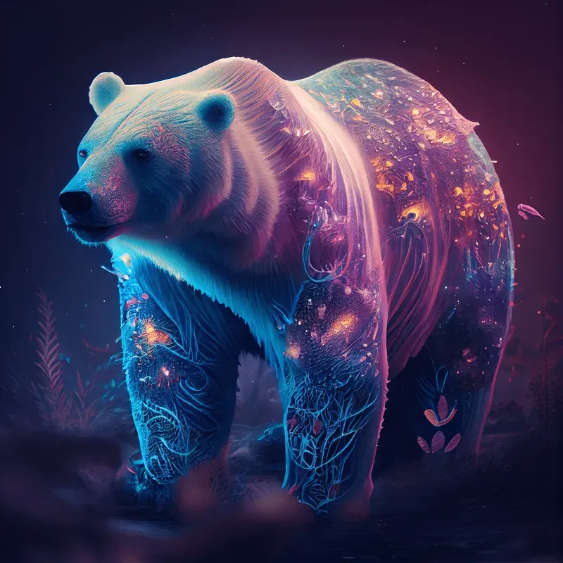 Illuminated Animal Posters