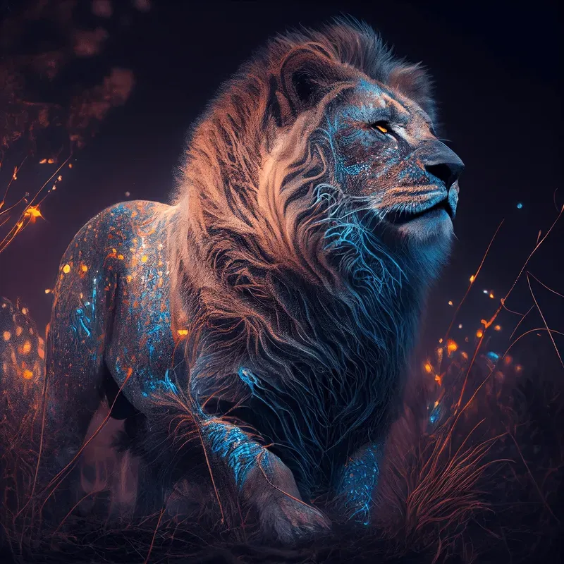 Illuminated Animal Posters