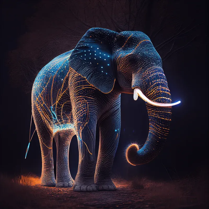 Illuminated Animal Posters